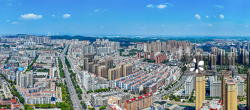 荆门市 掇刀区 红星时代广场 象山大道 生态运动公园 航拍图片素材