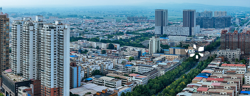 郏县 龙山大道 人民广场 体育公园 侯公大道 航拍图片素材