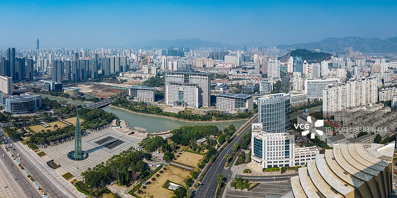 温州 世纪广场 温州大剧院 温州科技馆 温州博物馆 图书馆 秀山公园 华兴大厦 深蓝国际大厦图片素材