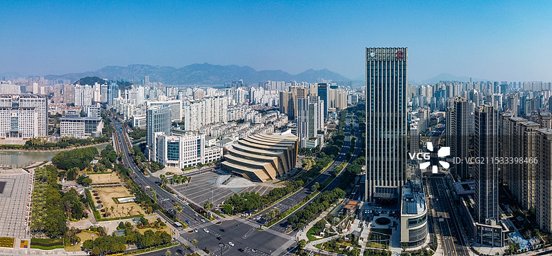 温州 世纪广场 温州大剧院 温州科技馆 温州博物馆 图书馆 秀山公园 华兴大厦 深蓝国际大厦图片素材