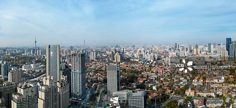 天津市 和平区 民园广场 庆王府 五大道 津湾广场图片素材
