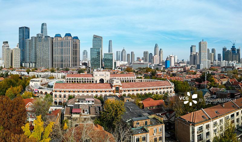 天津市 和平区 民园广场 庆王府 五大道 津湾广场图片素材