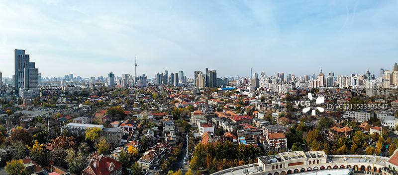 天津市 和平区 民园广场 庆王府 五大道 津湾广场图片素材