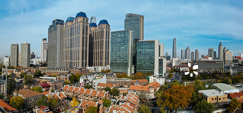 天津市 和平区 民园广场 庆王府 五大道 津湾广场图片素材