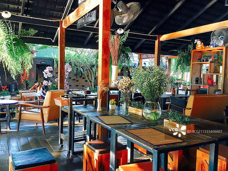 露天咖啡馆图片素材