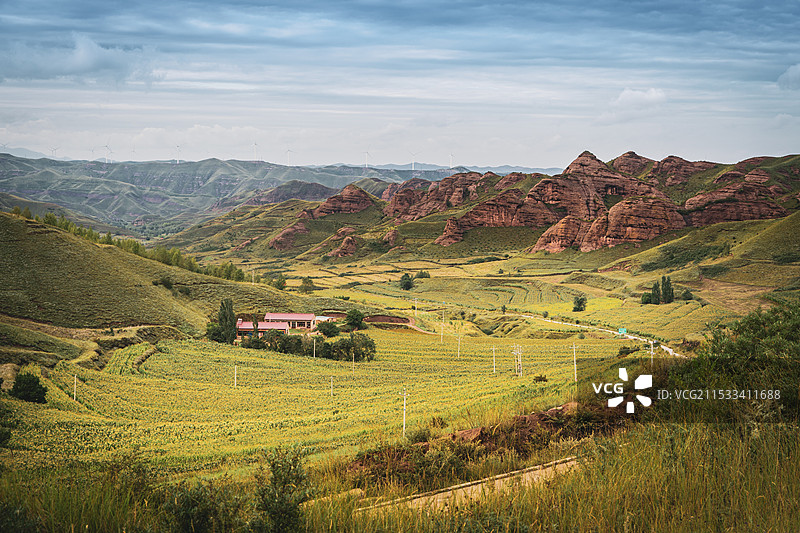 宁夏梯田图片素材