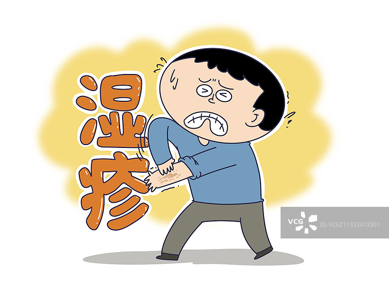 湿疹，皮肤病，瘙痒图片素材