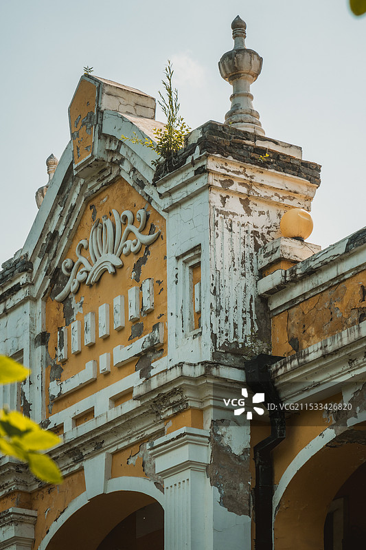 吉林历史建筑小黄楼人文风景图片素材