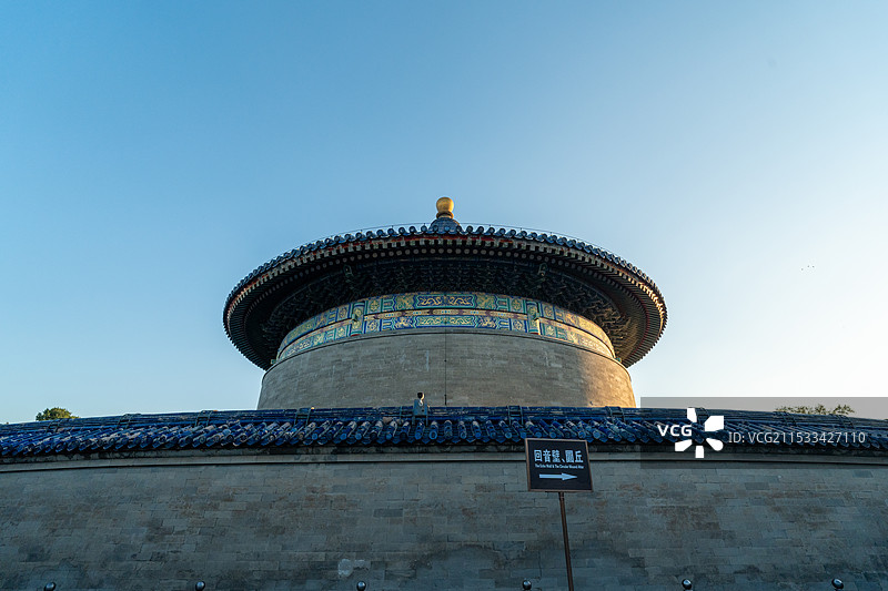 天坛 外坛墙 古柏图片素材