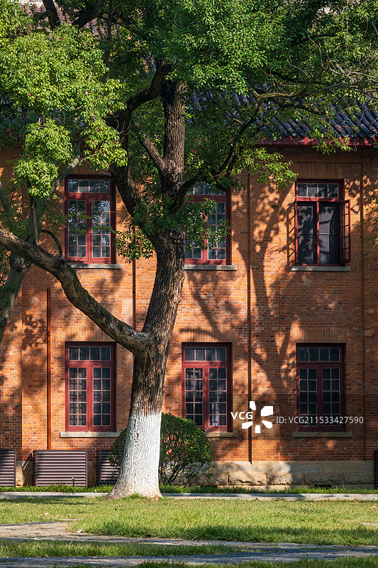 湖南大学校园老建筑图片素材