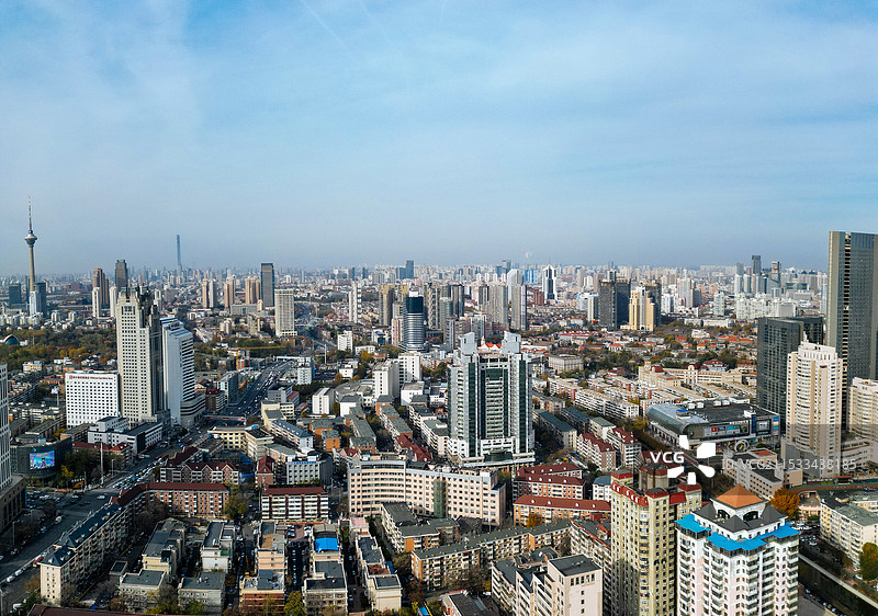 天津市 和平区 民园广场 庆王府 五大道 津湾广场图片素材