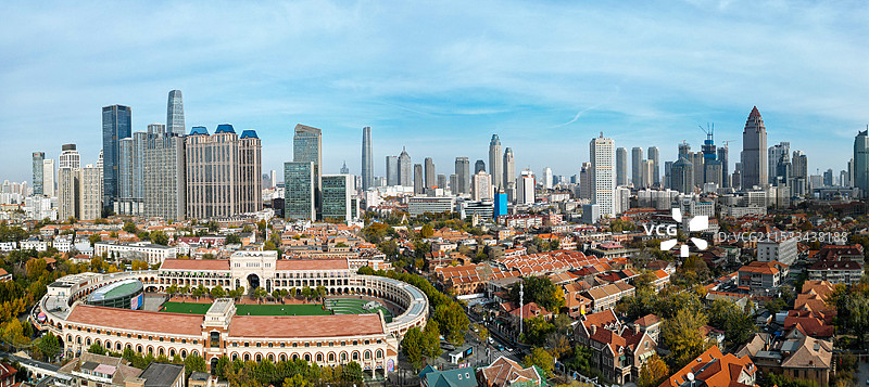 天津市 和平区 民园广场 庆王府 五大道 津湾广场图片素材