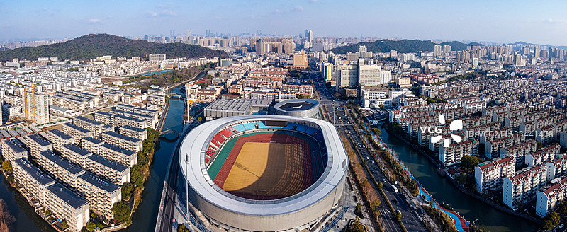 杭州 萧山体育中心 劳动保障大楼 萧山区第一人民医院 设计大楼 市心南路 南江公园 潘水图片素材