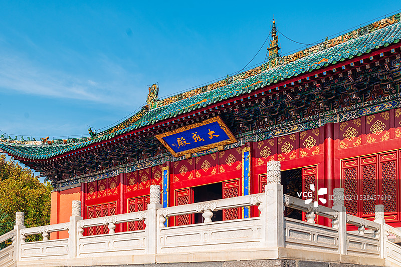 河南省郑州市管城回民区文庙大成殿图片素材