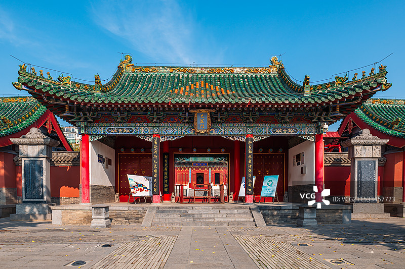 河南省郑州市管城回民区东汉文庙建筑图片素材