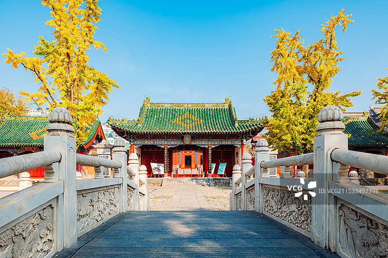 河南省郑州市管城回民区东汉文庙建筑图片素材