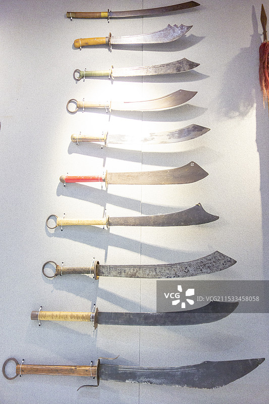 河北沧州“南川楼兵器展”展品图片素材
