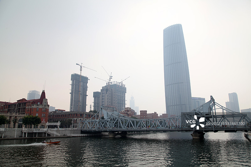 天津市津湾广场城市建筑图片素材