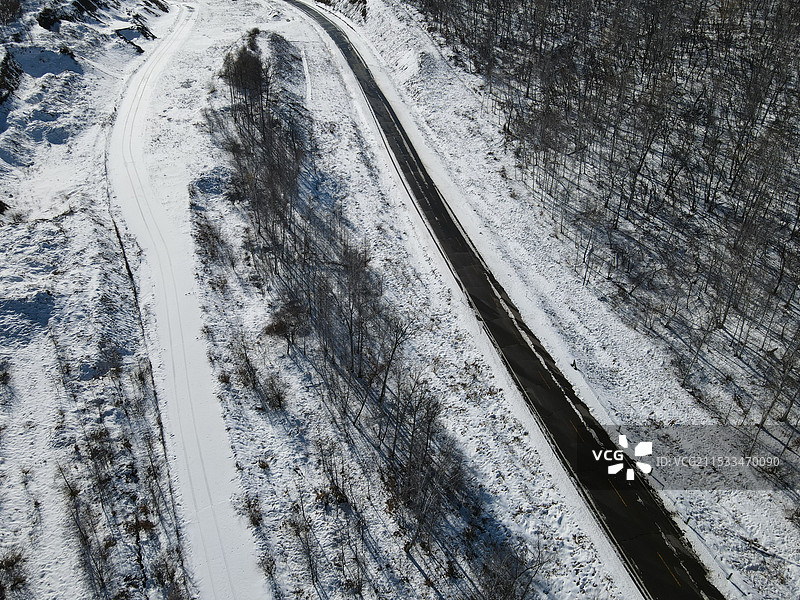 中国内蒙古航拍秋季风景图片素材
