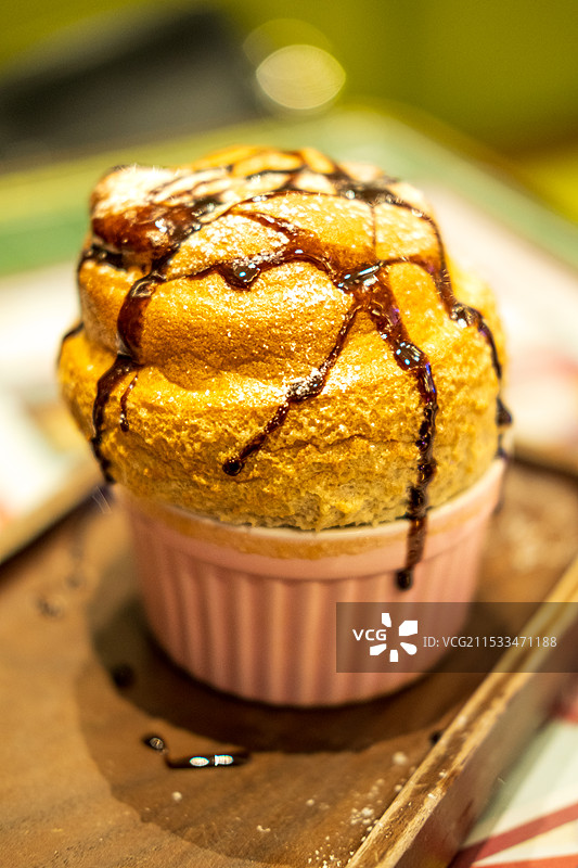 巧克力舒芙蕾图片素材