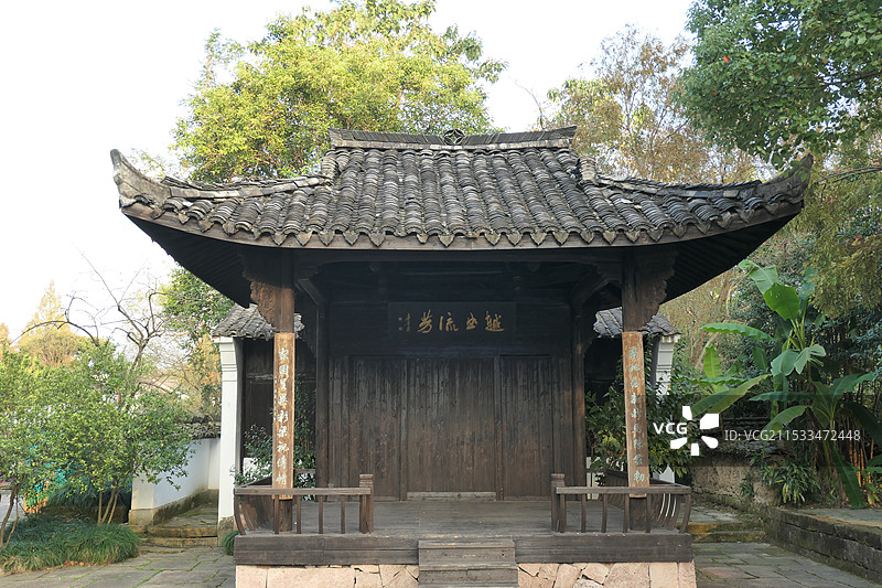 杭州西溪国家湿地公园 深潭口，秋天十一月风光图片素材