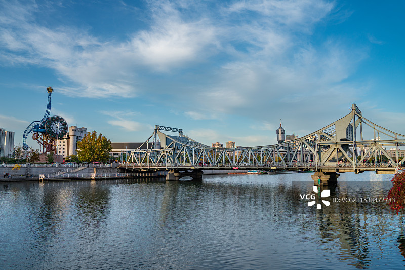 天津解放桥图片素材