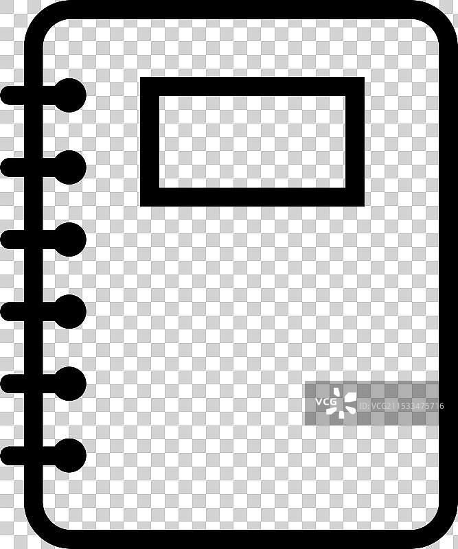 螺旋笔记本图标，纸张空白页符号，笔记图片素材