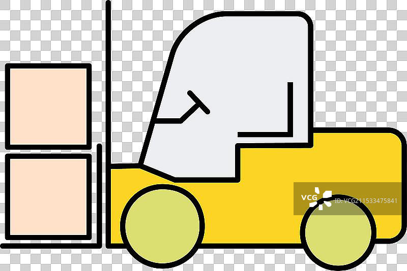 叉车运输图标 工业 车辆 机器图片素材