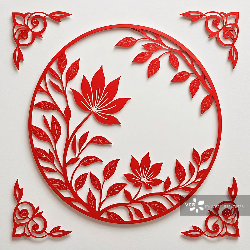 剪纸窗花图片素材