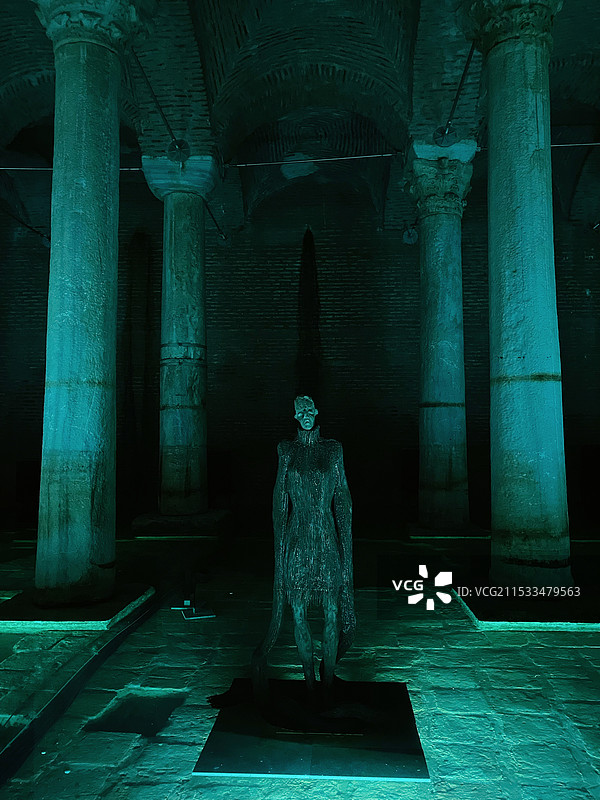 地下水宫的雕塑图片素材