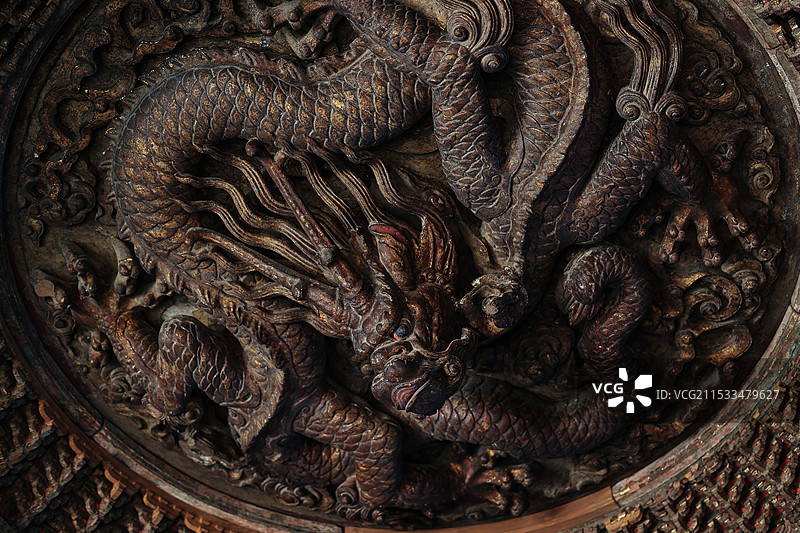 盘龙藻井图片素材