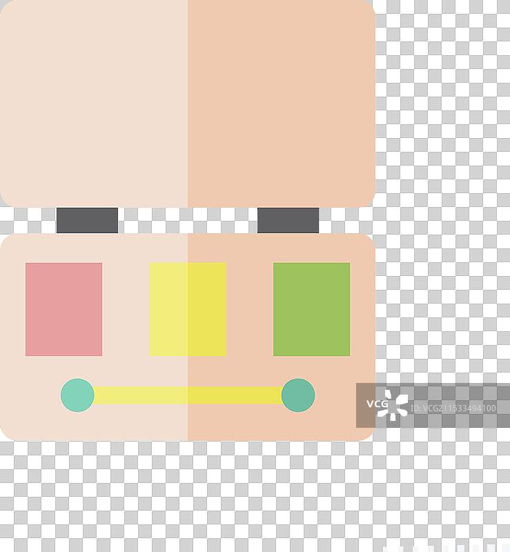 与时尚符号相关的图标眼影盘图片素材