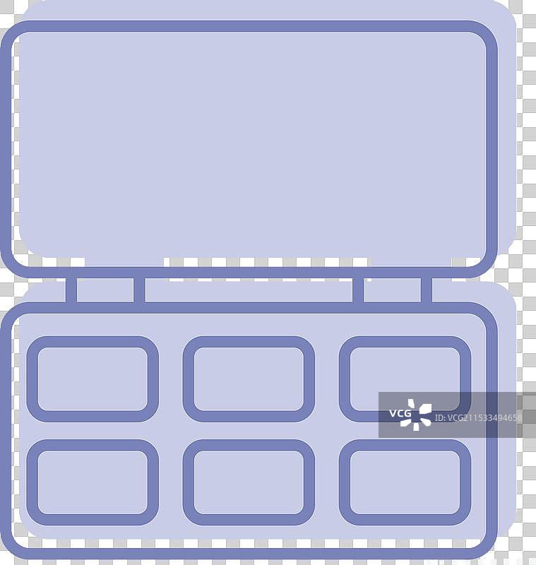 与时尚相关的化妆包图标，两个符号图片素材