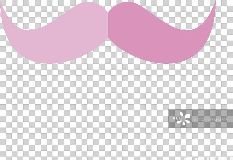 与时尚相关的平面图标胡须图片素材