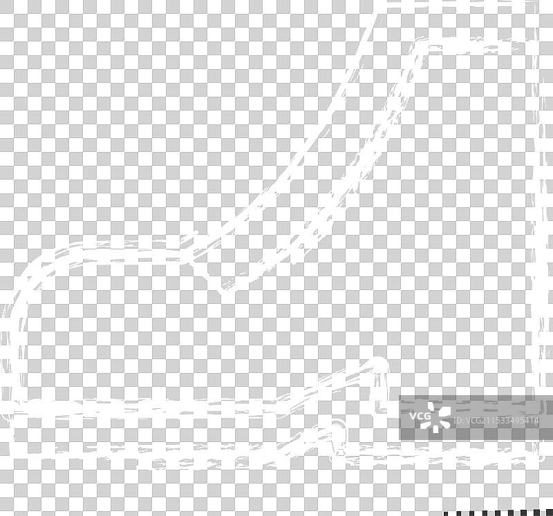 与时尚相关的鞋子图标，粉笔风格图片素材