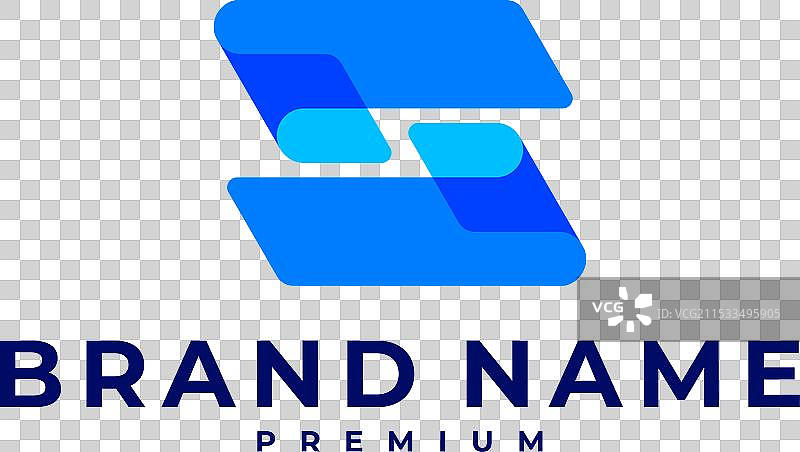 字母S的初始数字钱包支付标志图片素材