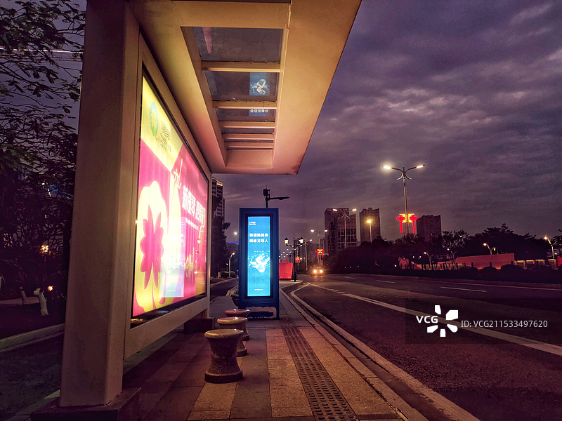 城市风光夜景图片素材