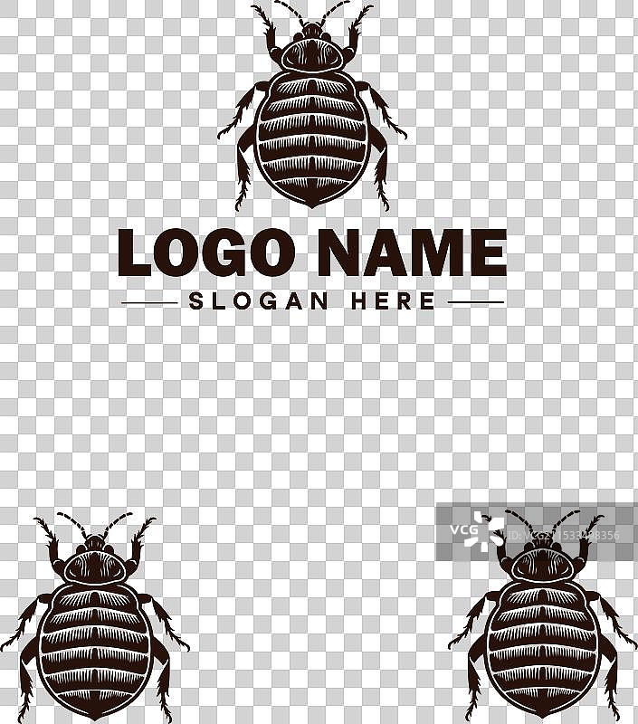 床虱标志艺术图标，适用于商业品牌图片素材