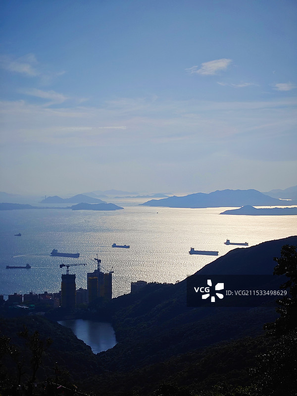 香港扫街之太平山顶+古董缆车图片素材