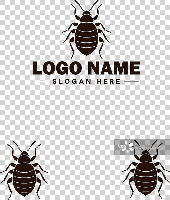 床虱标志艺术图标，适用于商业品牌图片素材