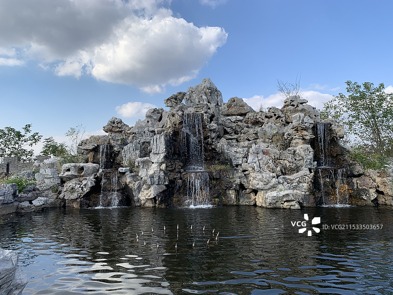 假山流水图片素材