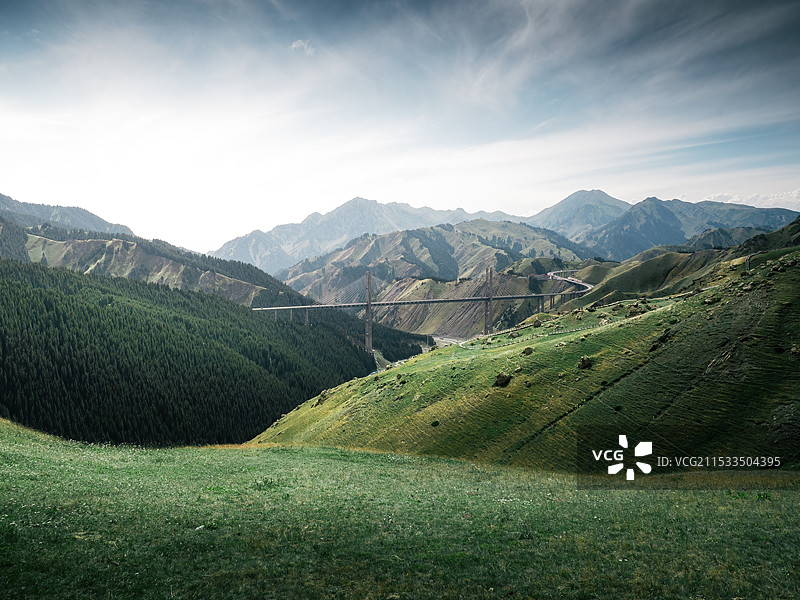 果子沟大桥图片素材