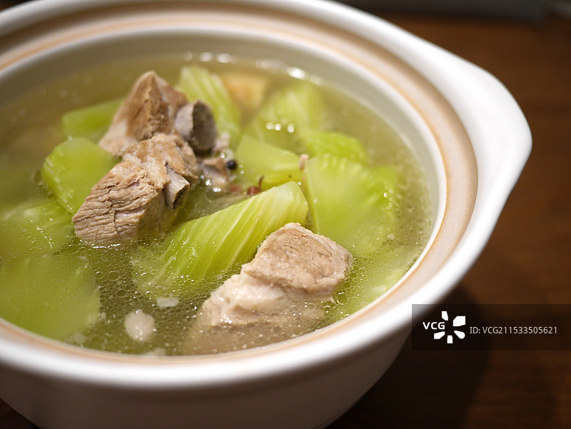 莴笋炖排骨图片素材