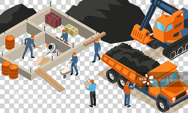 建筑工地背景图片素材