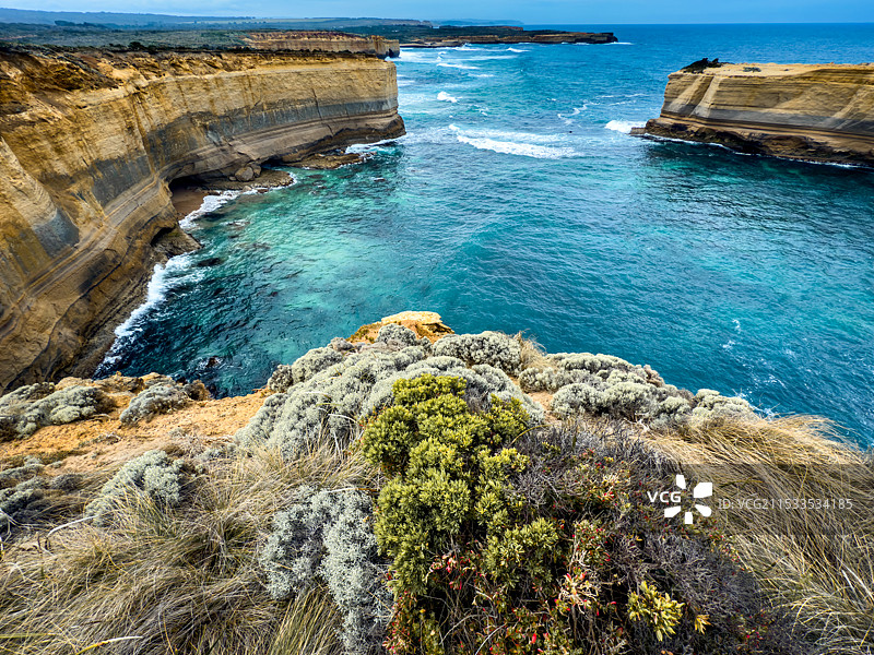 蓝色海湾图片素材