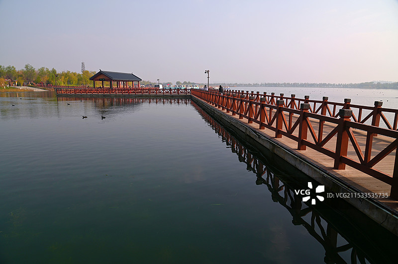 初冬昆明池图片素材