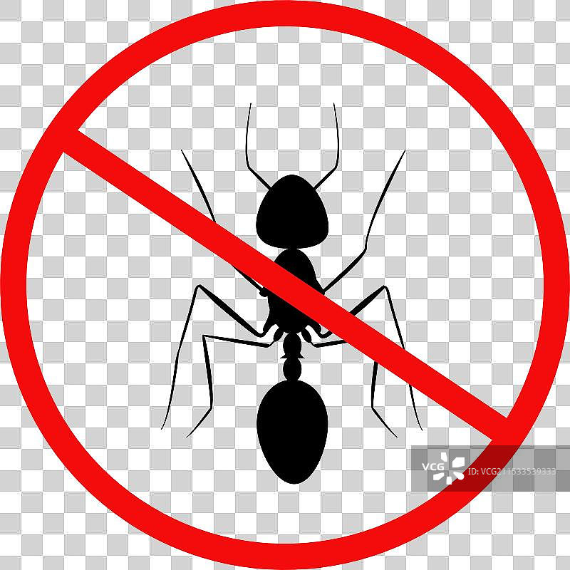 不允许蚂蚁图标的家居虫子图标图片素材