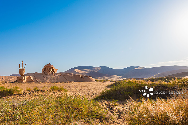 沙雕艺术。图片素材