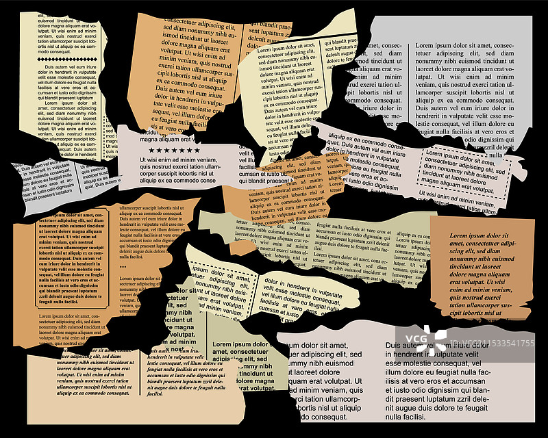 报纸剪辑图片素材