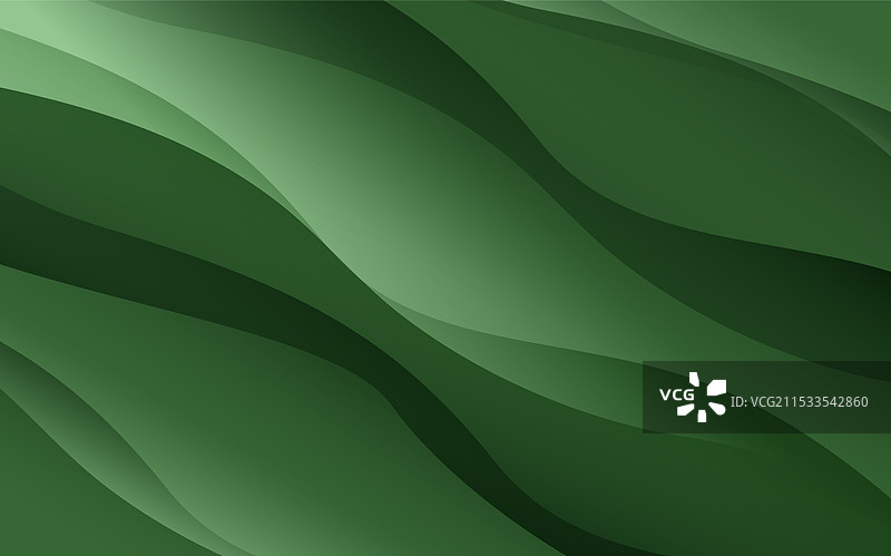 抽象的绿色波浪图案背景图片素材